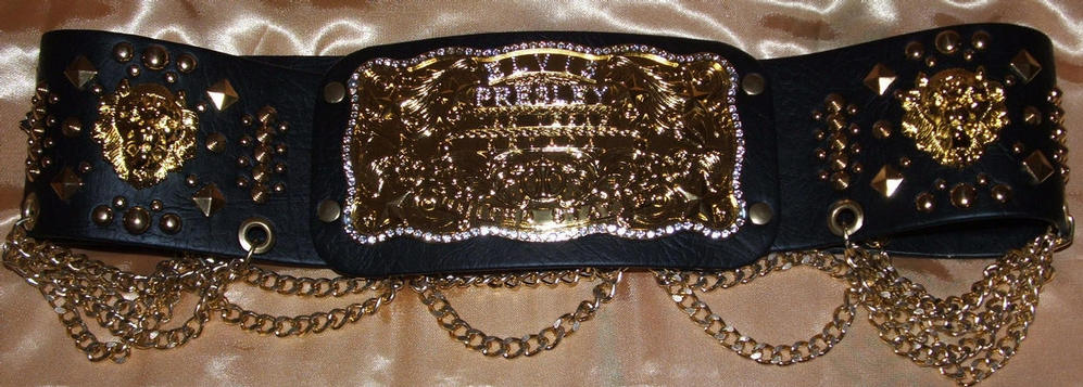 ELVIS GOLD BUCKLE BELT