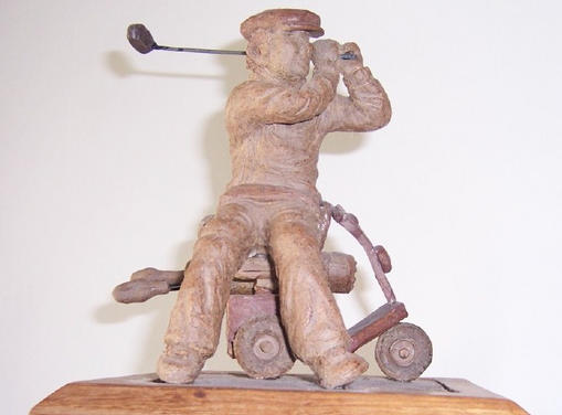 The hand-sculptured Masters Trophy