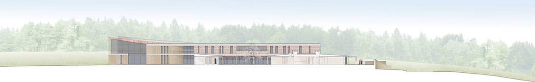 Section through the courtyard 2