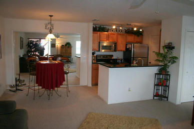 Dining and kitchen area