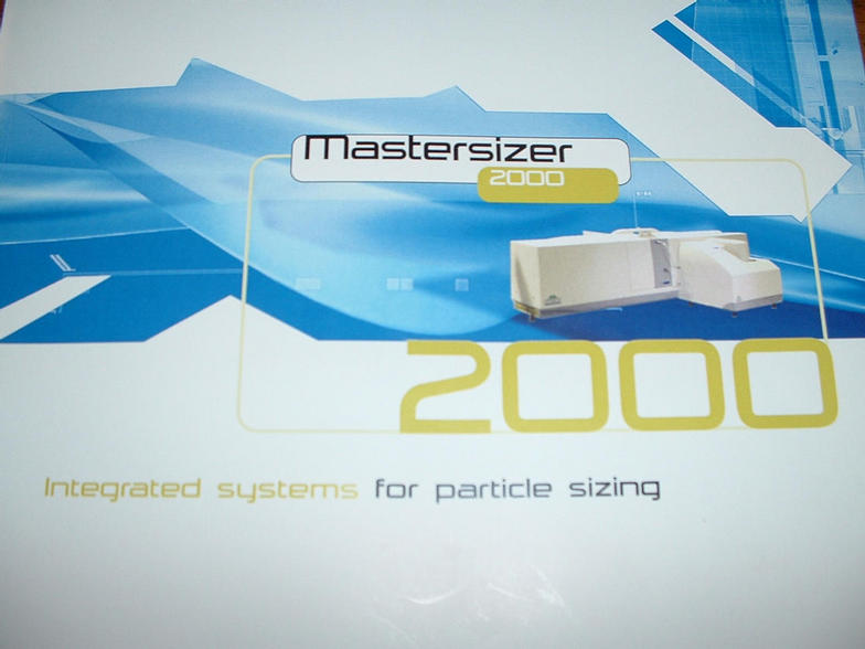 Malver laser particle sizer 2000
