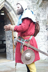 Tim drops in for lunch and to keep order amongst the peasants