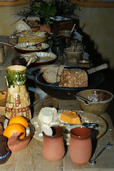 Ah the seasonal food on the Groaning Board-most of the groaning was us on about the cold...