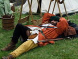Master Tim takes a post-prandial nap!