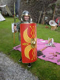 A young visitor learns the ways of the  Legion with Rick...