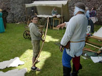 A youngster under instruction from Master Matthew