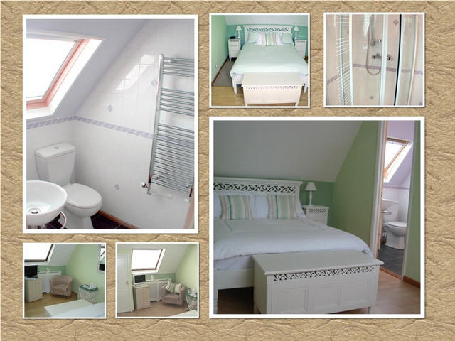 Luxury Bedroom with Double Bed Memory Mattress and en-suite with corner shower