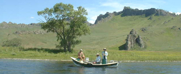 Guided fly fishing on the Missouri River.