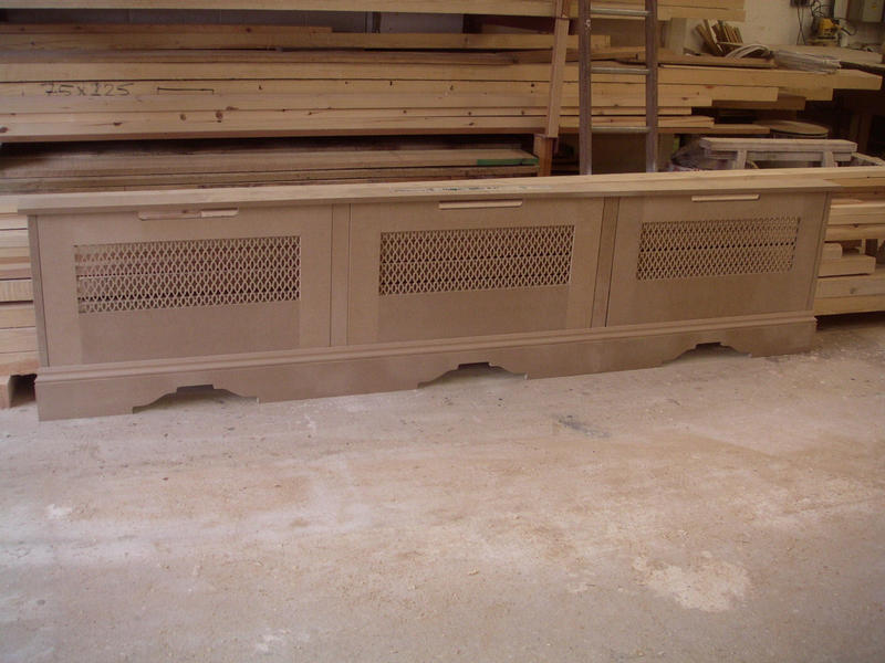 Radiator casings made in MDF