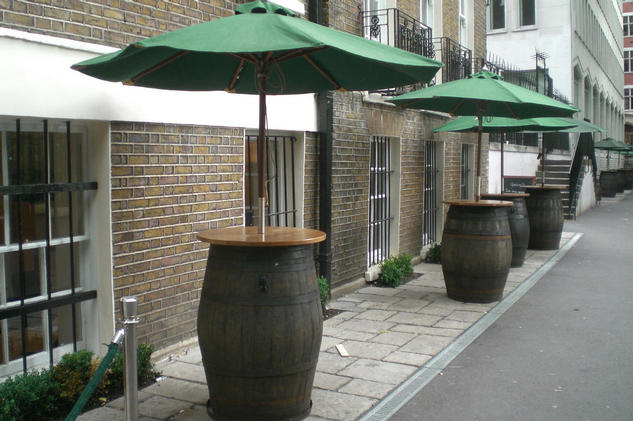 Oak table tops for wine barrels