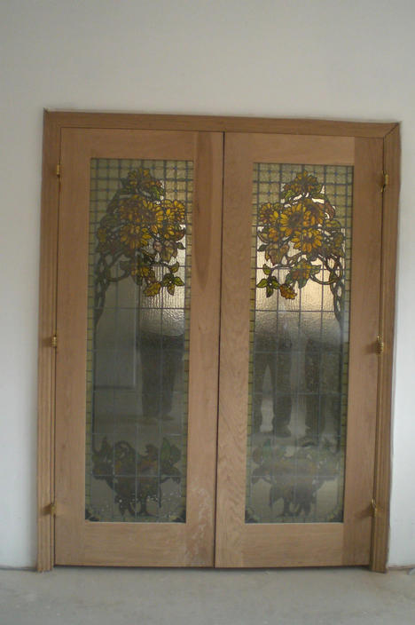 Oak internal Doors with Leaded Lights