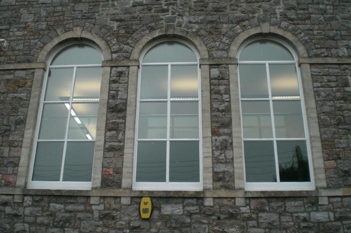 Circular headed softwood windows