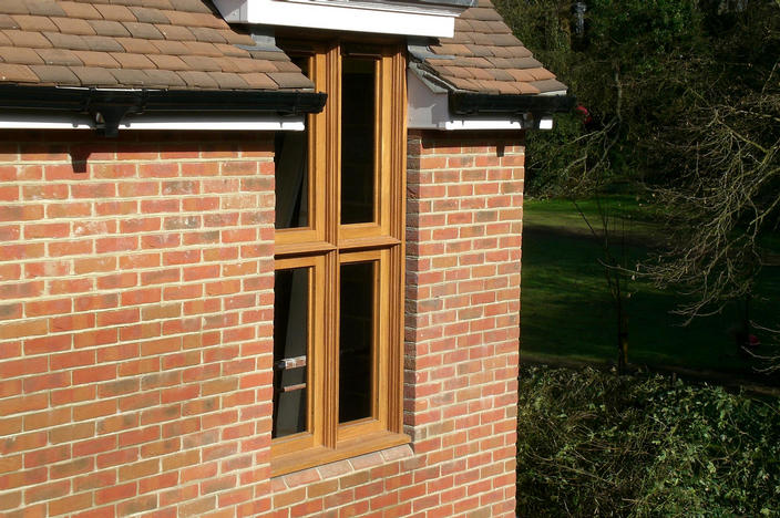 Oak window two opening casements