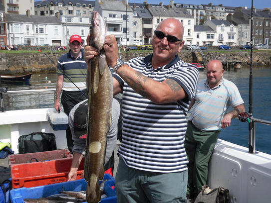 14lb ling caught on pouting bait.aug 2011