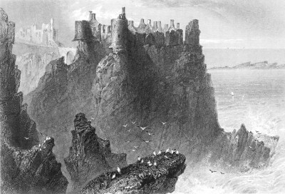 Dunluce Castle, W.H.Bartlett