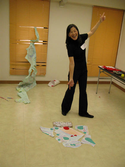 Michiko shows her work