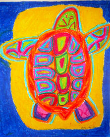 Turtle Wisdom Turtle Love in pastel colour