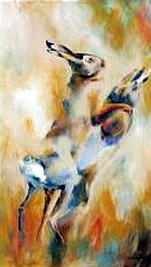 Hares boxing