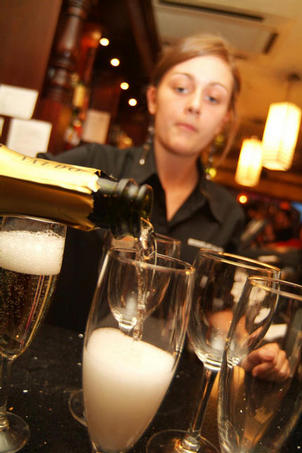 Champagne served by the glass