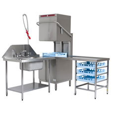 Pass through dishwashers from