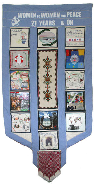 Banner sewn by Joy Uglow