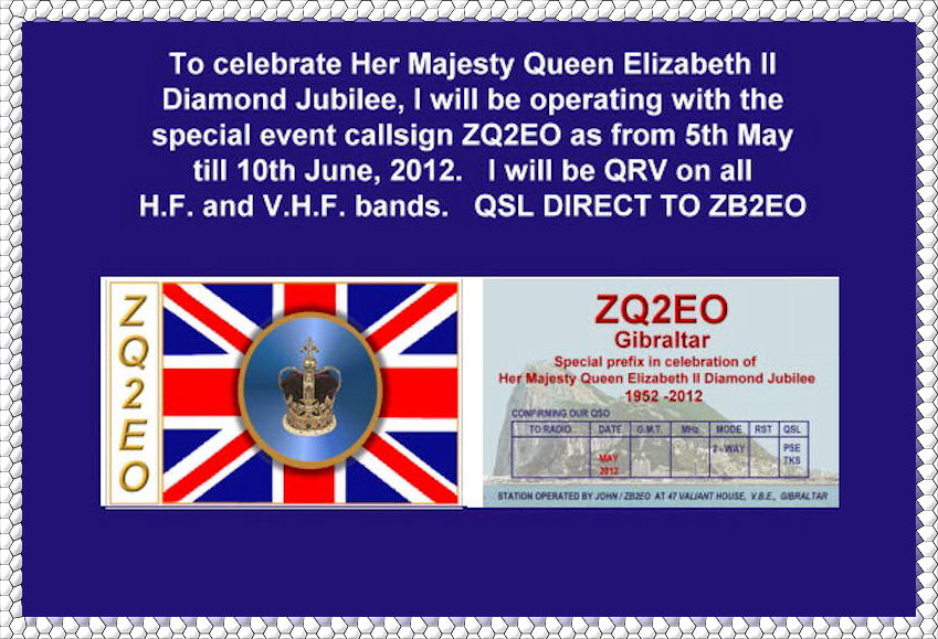 SPECIAL EVENT CALLSIGN - ZQ2EO