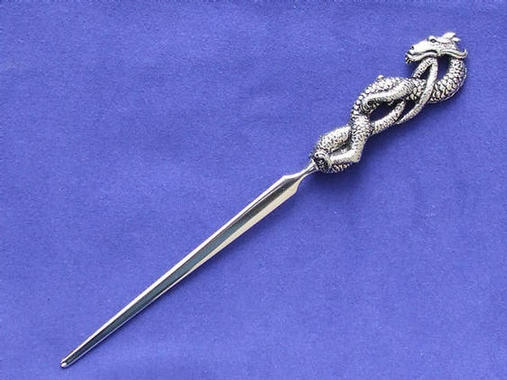 chinese water dragon paperknife
