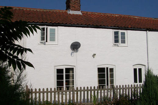 Front view of the cottage