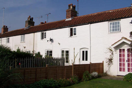 Front view of the cottage