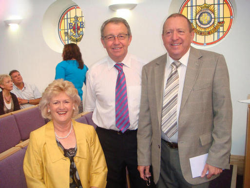 Photo Of Donald Blair, Organist, Jennifer Wallace, Praise Leader And Chris Wallace, Treasurer.