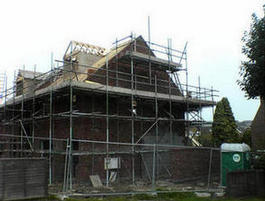 Midway through building 2 detached houses