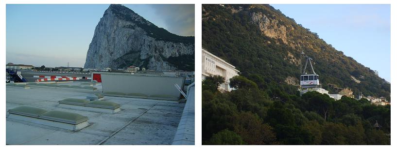Gibraltar Rock and the Cable Car