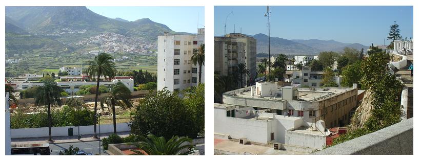 A view from Tetouan towards the Rif mountains