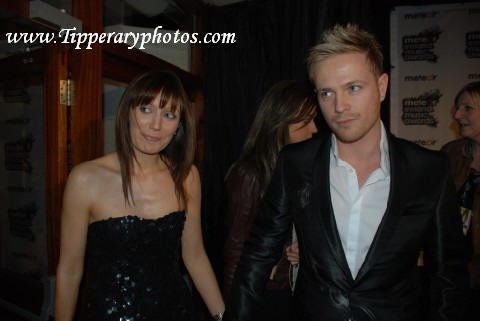 Westlife`s Nicky Byrne & Georgina