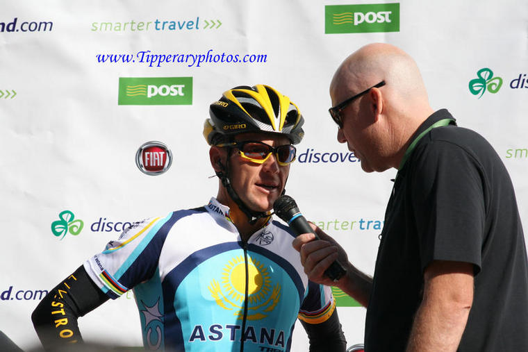 Photo of Lance Armstrong in Clonmel Co Tipperary