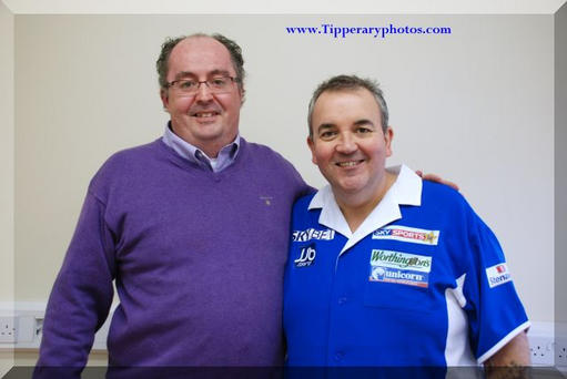 Muiris Walsh with Phil Taylor