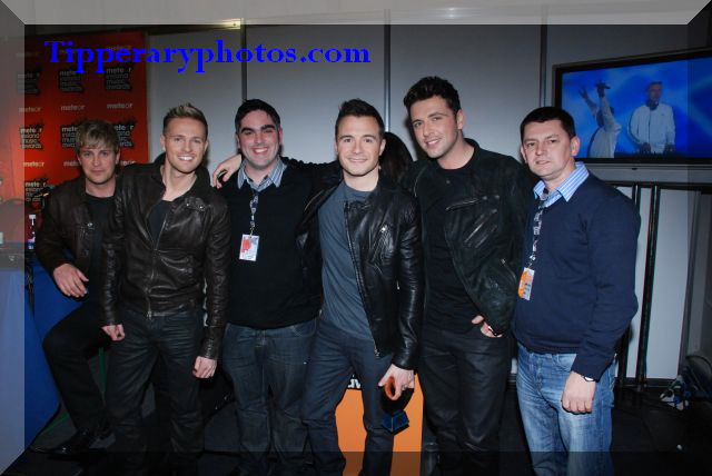 Westlife  with Ian O`Connor, Tipp FM and Jonathan Ryan Tipp FM & Tipperaryphotos.com