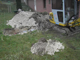 excavating