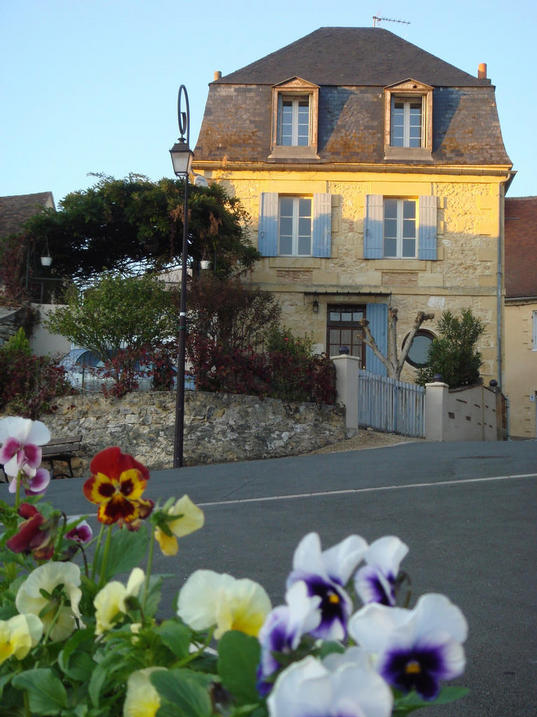 front of the house in dordogne area