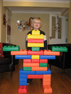 Large plastic building bricks