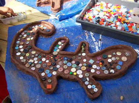 Mosiac Stepping Stones, School Workshop