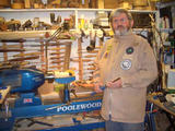 Michael Williams in his studio