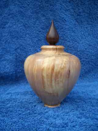 A small spalted Birch Urn