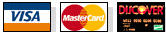 Master Card, Visa & Discover Accepted