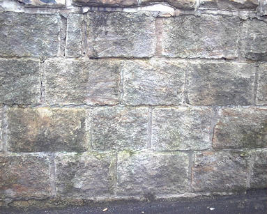 Split face stone, Aged