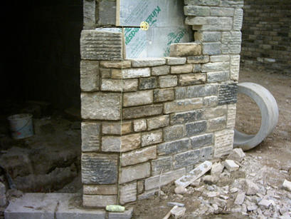 Punched face corners on a mill conversion.