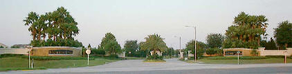 The entrance to Hampton Lakes Estate