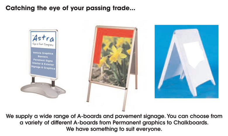Pavement signs