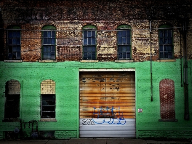 "Urban Decay"...Dayton Ohio...City of Apathy... Signed & Matted 11"x14" Window Mat With Foam Core Back Ready For Your 11"x14"Frame, $95.00