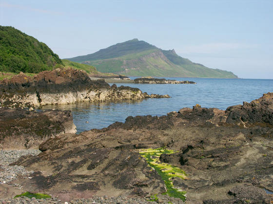 The beach nearest the cottage